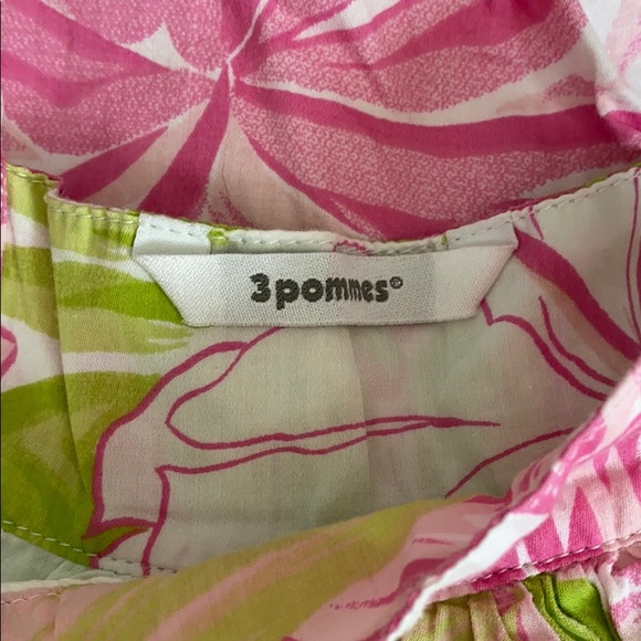 3Pommes Flowered Balloon Dress - Picture 3 of 5